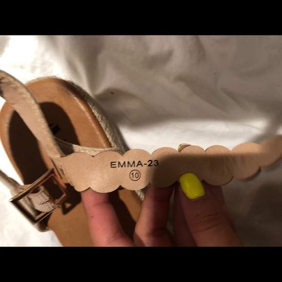 Espadrille Platform Wedge Flatform Open Toe Sandal - Picture 3 of 3